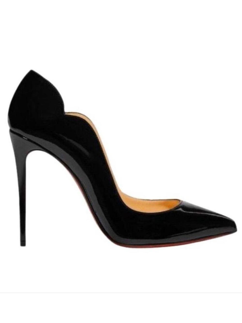 CHRISTIAN LOUBOUTIN Hot Chick 100 patent leather red bottoms pumps heels